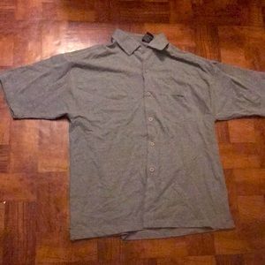 Banana Jack Men’s Grey Button down shirt Size XL mint condition like new